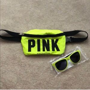 NWT | PINK Fanny Pack & Sunglasses